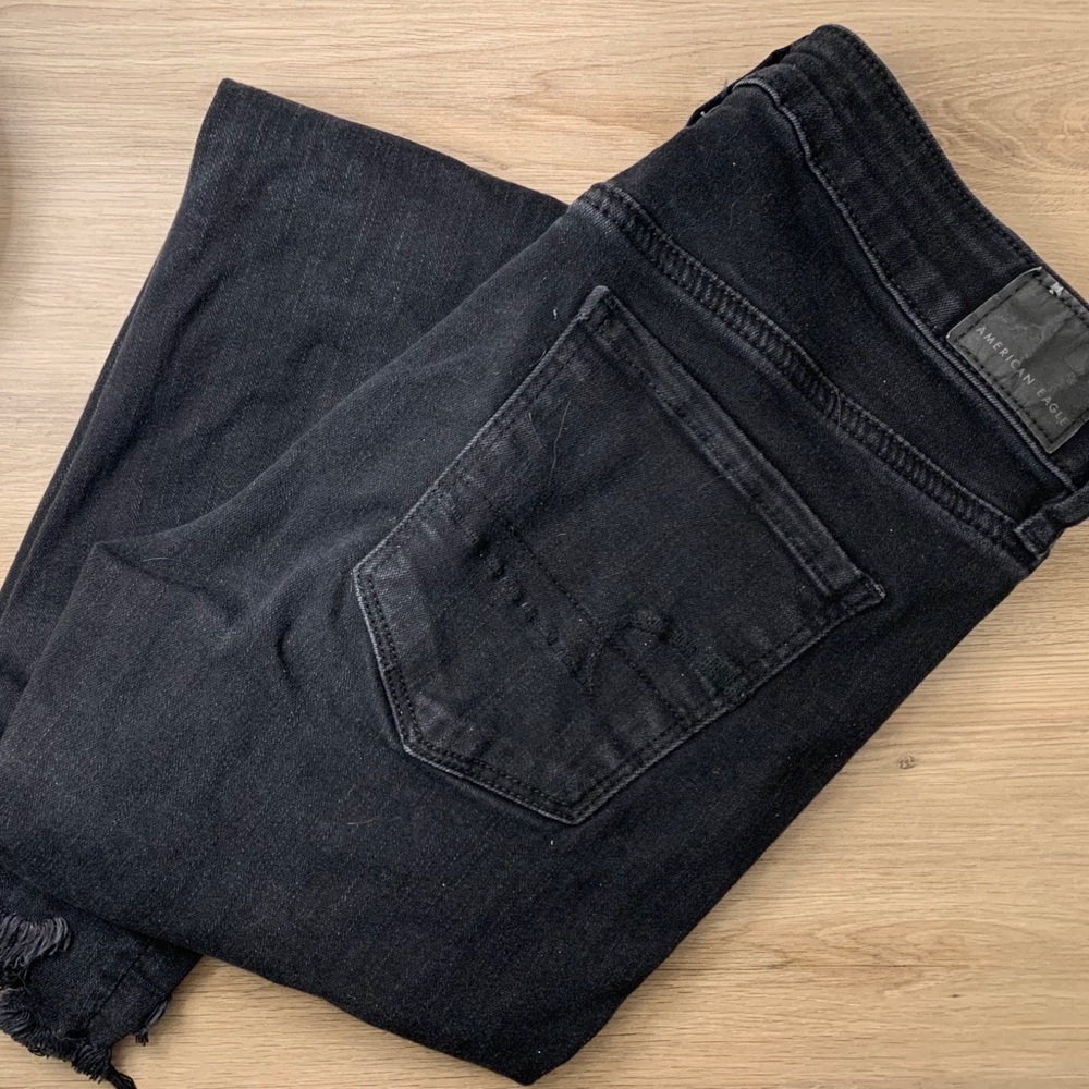 AE Ne(x)t Level High-Waisted Jegging Black Ripped